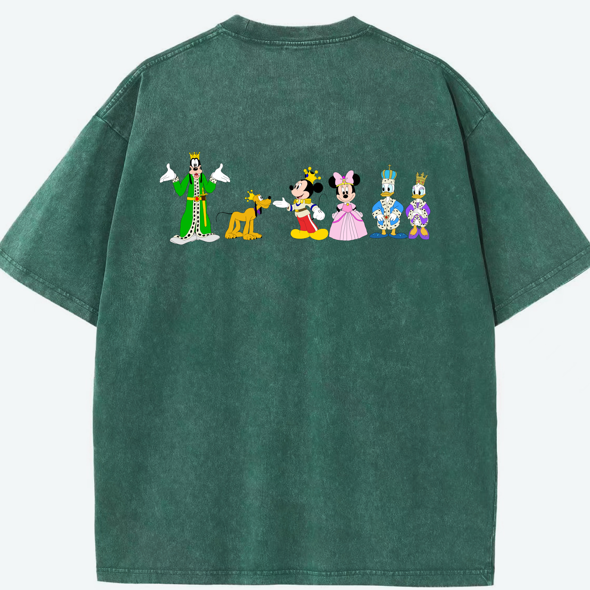（画像用） ミッキーマウス Mickey Mouse 綿100% ヴィンテージ風 半袖Tシャツ（背面プリント）